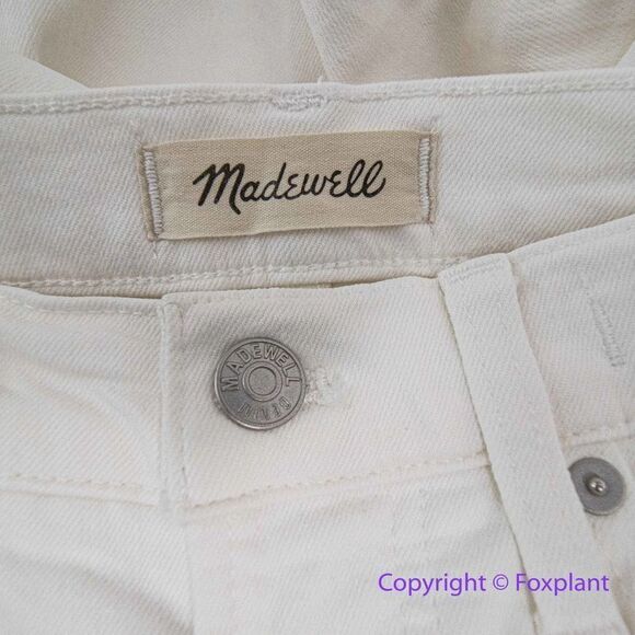 NEW Madewell The Petite High-Rise Perfect‎ Vintage Jean in Tile White, 24P - Picture 14 of 16